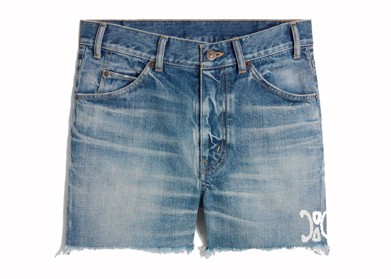 Celine Skate Electric Sky Wash Denim Shorts Electric Sky - GB