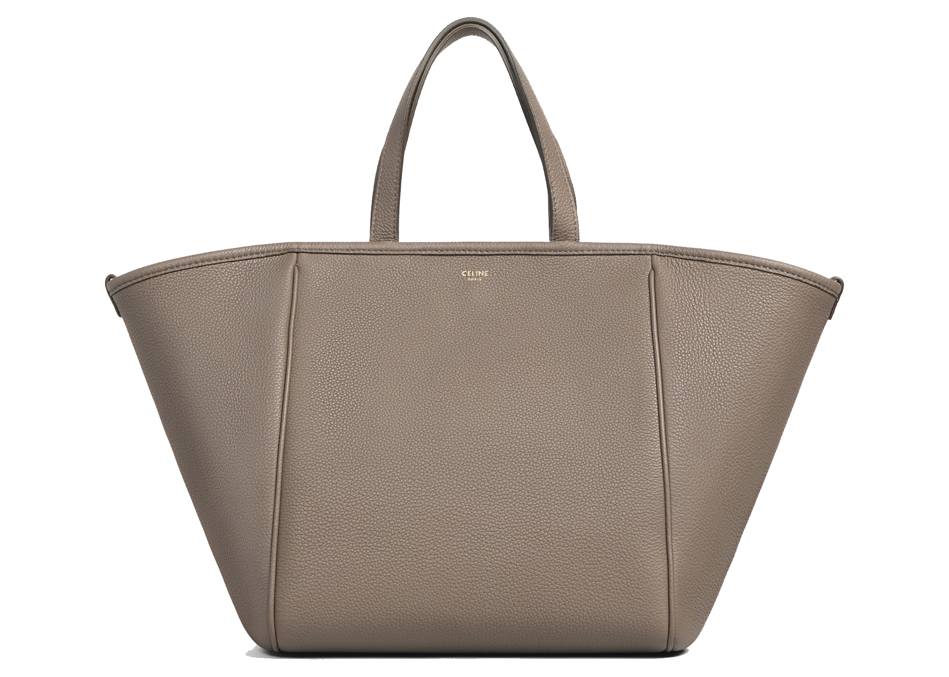 Celine Small Folded Cabas Taupe in Calfskin Suede - JP