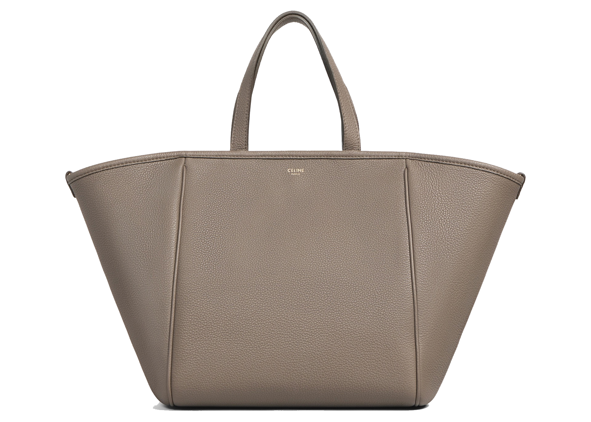 Celine Small Folded Cabas Taupe in Calfskin Suede - US