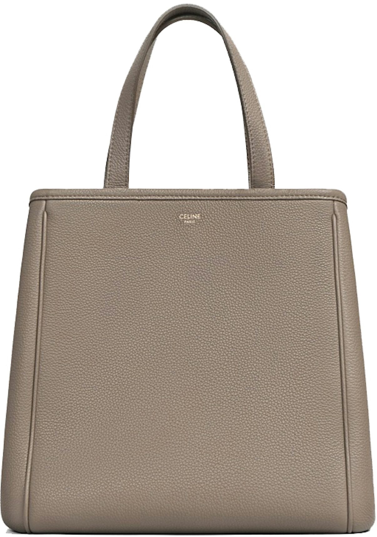 Celine Small Folded Cabas Taupe in Calfskin Suede - US