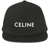 Celine Snapback Cotton Cap Black
