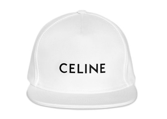 Celine Snapback Cotton Cap White - US