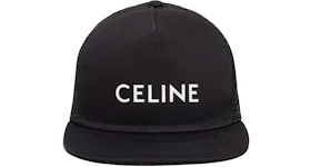 Celine Snapback Mesh Cap Black