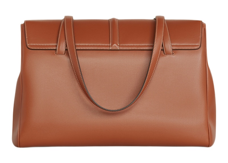 Celine Soft 16 Bag Large Tan in Smooth Calfskin Leather with Gold 