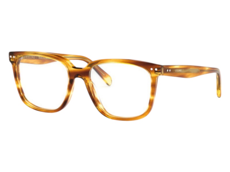 メガネ Celine Eyewear CL50020I 056 Square Frame Light Havana NEW CELINE CL50020I 056 Light Havana 53mm Eyeglasses | eBay