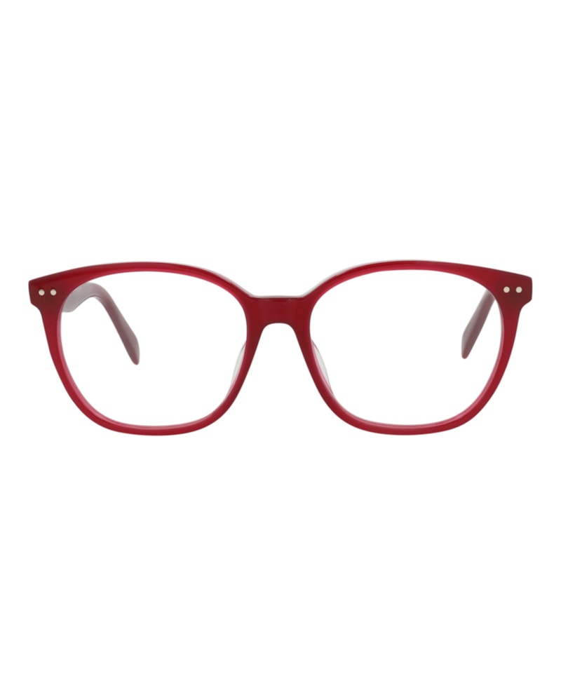 メガネ Celine Glasses CL50098I 074 Pink Transparent Square Celine Square-Frame Acetate Optical Frames Pink Pink