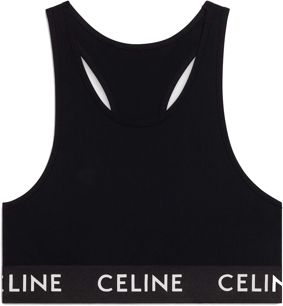 Celine Technical Jersey Bra Black - GB