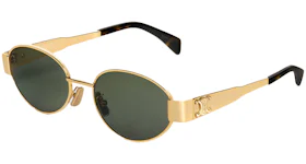 Celine Triomphe Metal 01 Sunglasses Gold/Green (4S235CMLB.35SG / CL40235U)
