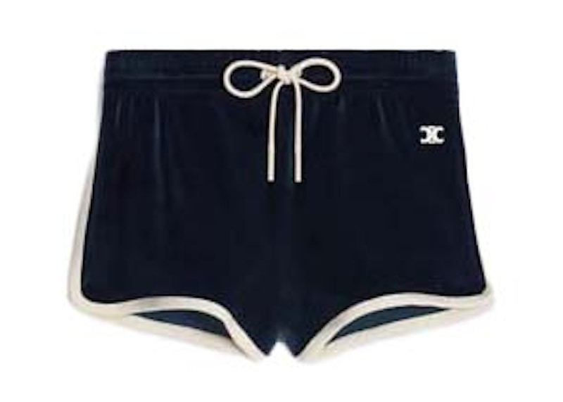 ショートパンツ CELINE | TRIOMPHE MINI SHORTS IN VELVET JERSEY CELINE MINI SHORTS IN VELVET JERSEY - | CELINE