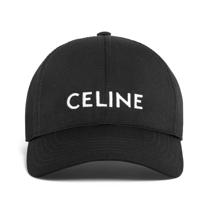 Celine Women's Cotton Baseball Cap Black