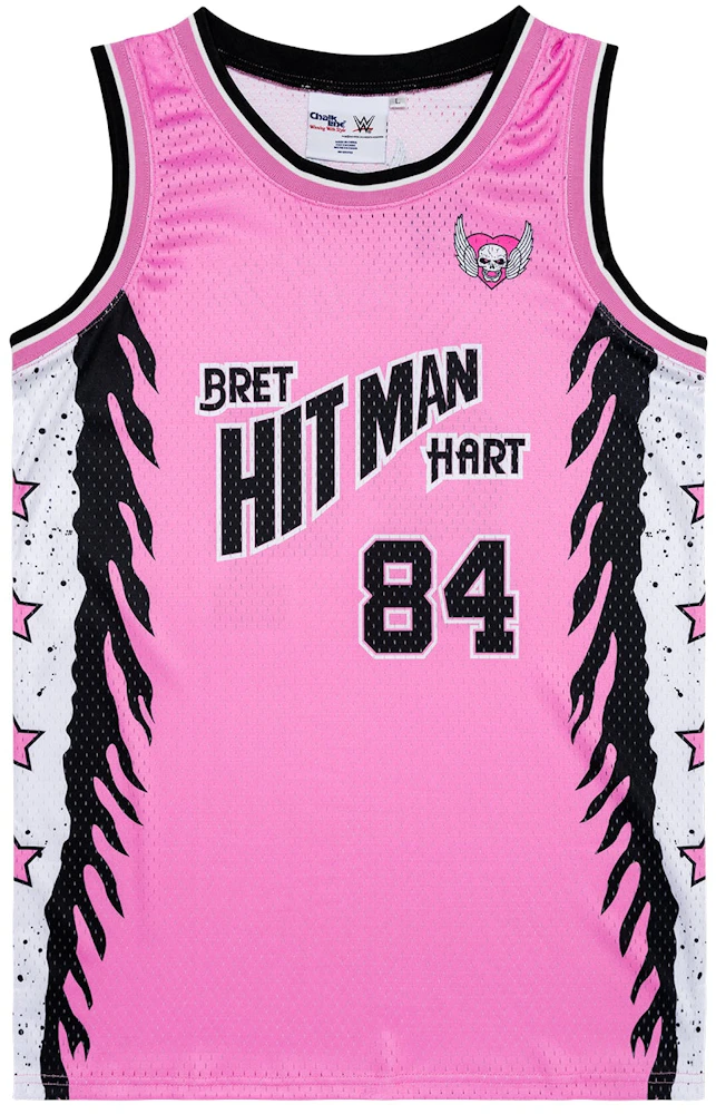 Chalk Line Bret Hart Retro Basketball Jersey Pink Men's - US