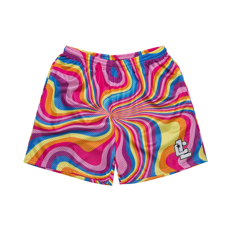 Chalk Line Candy Swirl Retro Shorts Multi