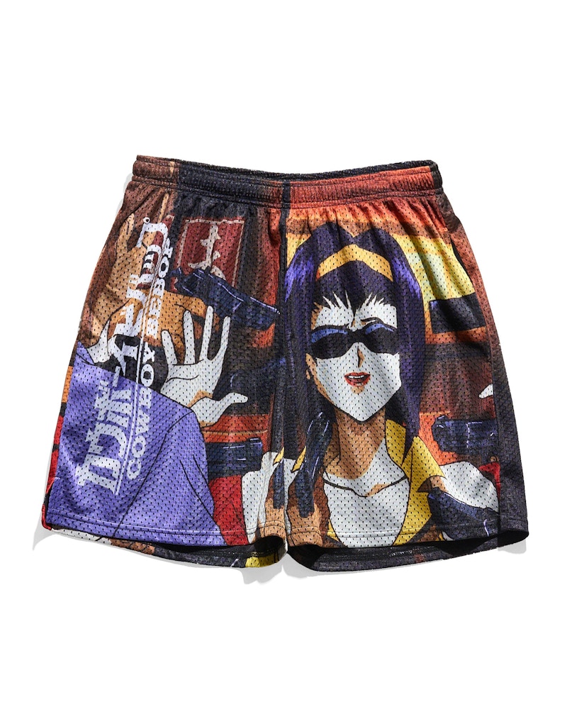 Chalk Line Cowboy Bebop Faye Retro Shorts Multi