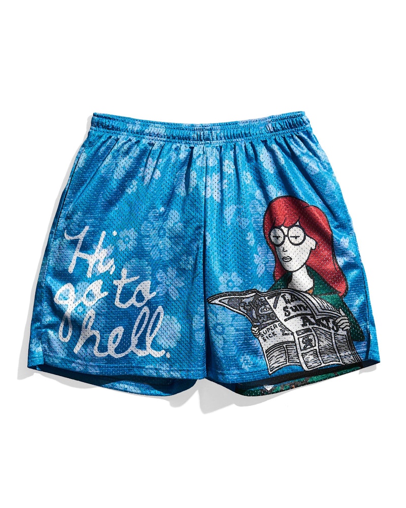 Chalk Line Daria Go To Hell Retro Shorts Blue/Multi