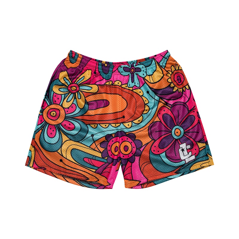 Chalk Line Flower Retro Shorts Multi Men's SS22 US