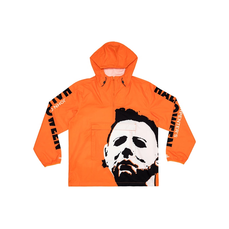 Chalk Line Halloween Retro Anorak Jacket Orange Men's - US