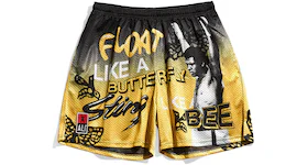 Chalk Line Muhammad Ali Float Like A Butterfly Retro Shorts Black/Yellow