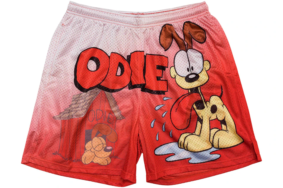 Chalk Line Odie Retro Garfield Shorts Red