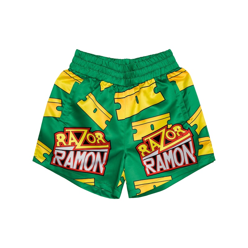 Chalk Line Razor Ramon Satin Arena Shorts Green