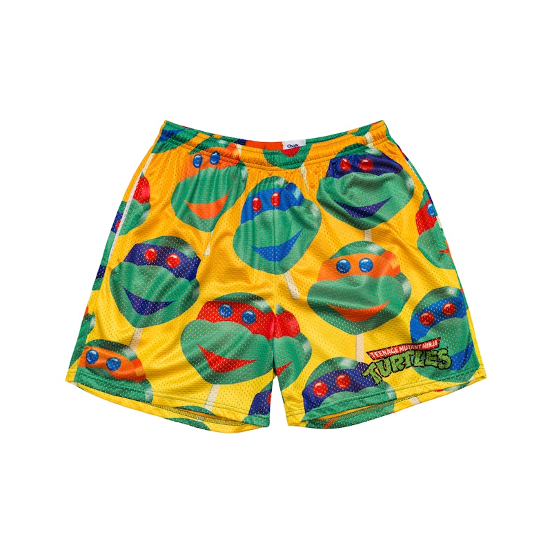 Chalk Line TMNT Retro Pop Shorts Yellow Men's SS22 US
