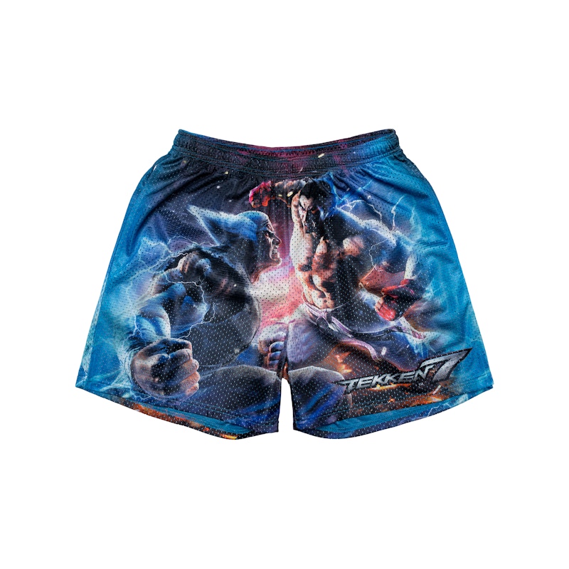 Chalk Line Tekken 7 Retro Shorts Blue