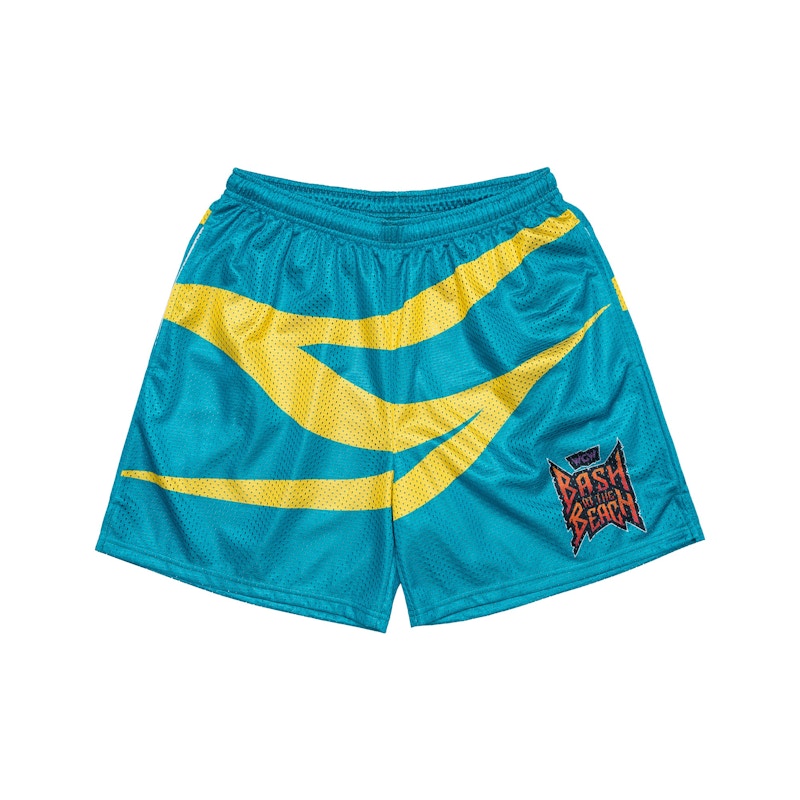 Chalk Line Wcw Bash At The Beach Retro Shorts Blue