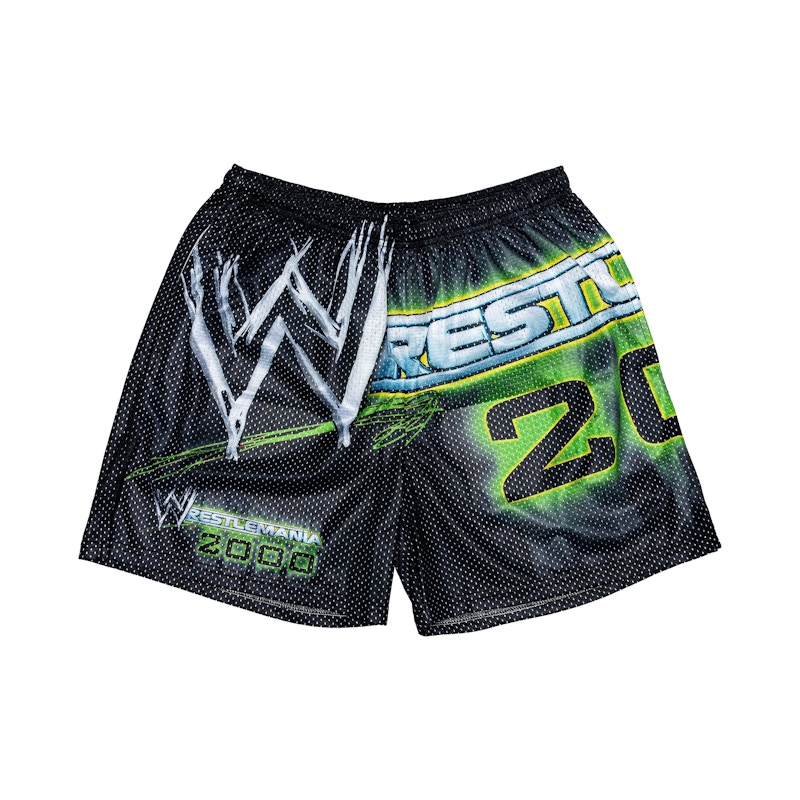 Chalk Line WrestleMania 2000 Retro Shorts Black Men's - US