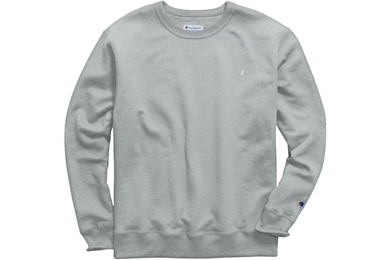 Champion Powerblend Crewneck Sweatshirt Oxford Grey Men s US