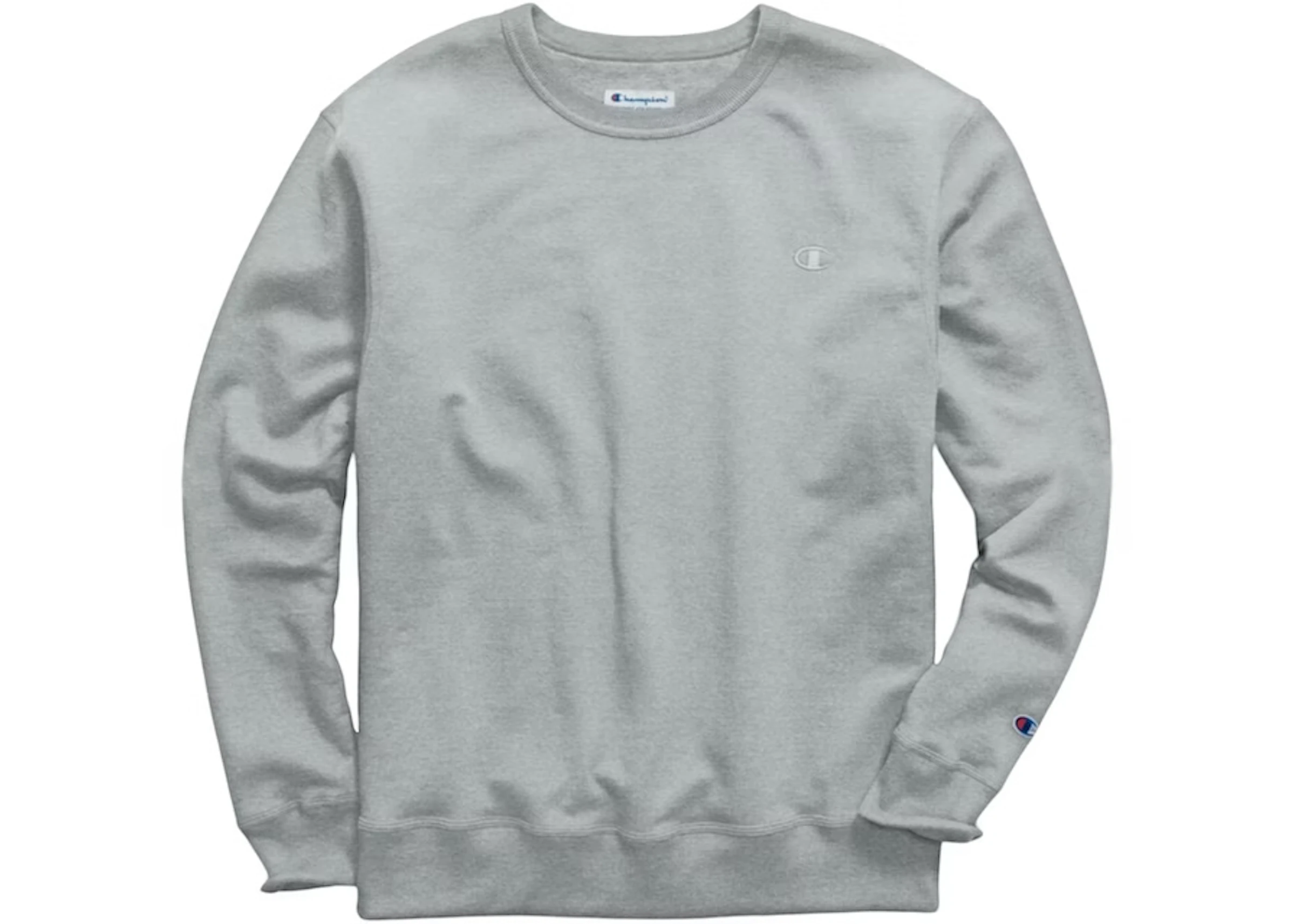 Champion Powerblend Crewneck Sweatshirt Oxford Grey - US