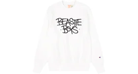 Champion x Beastie Boys x Eric Haze Reverse Weave Crewneck Sweatshirt White
