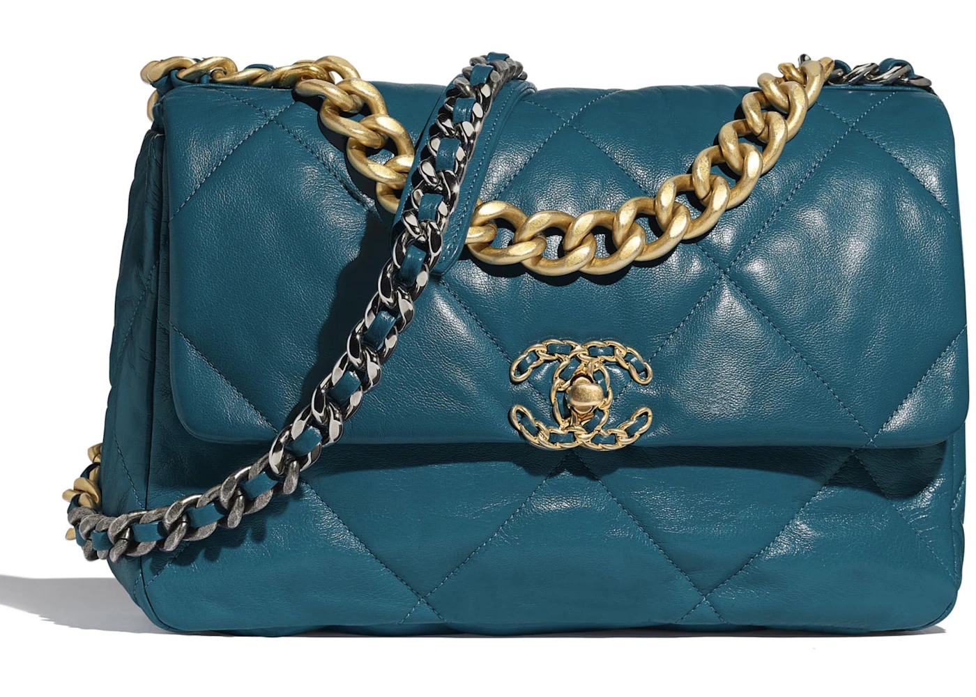 Chanel bag teal Clearance