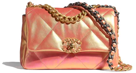 Chanel 19 Flap Bag Iridescent Pink
