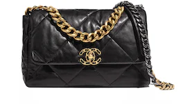 Chanel 19 Flap Bag Lambskin Large Black