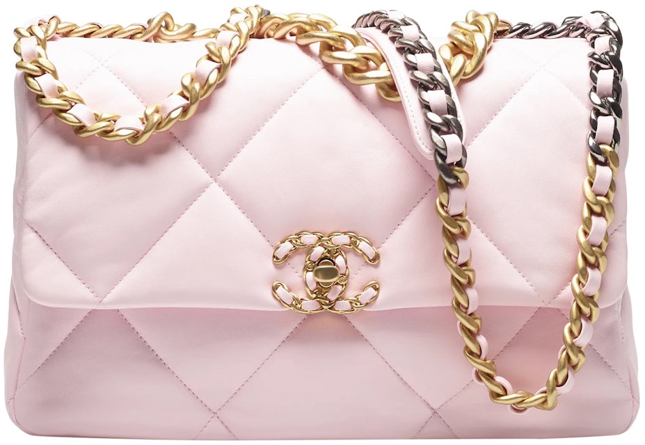 Chanel Fuchsia Quilted Cotton Medium Chanel 19 Flap Bag, myGemma, IT