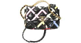 Chanel 19 Handbag Small 22S Lambskin Black/Multicolor