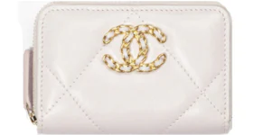 Chanel 19 Zipped Coin Purse Pink