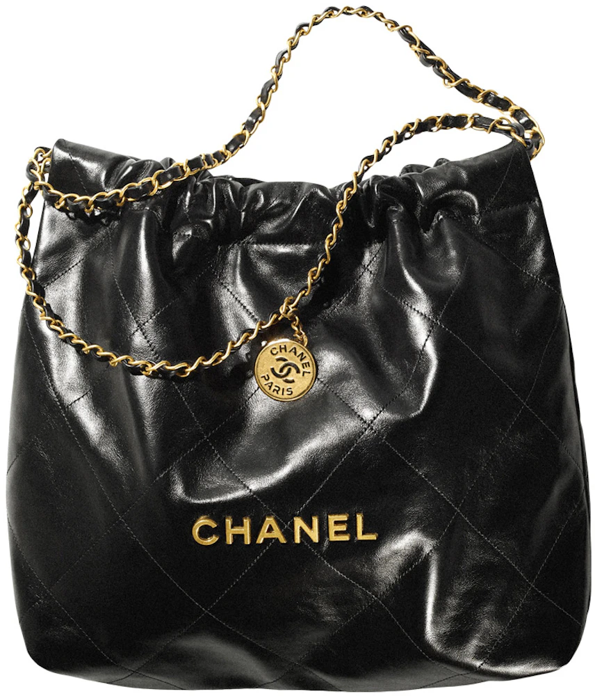 Chanel 22 leather handbag Chanel Black in Leather - 30895177