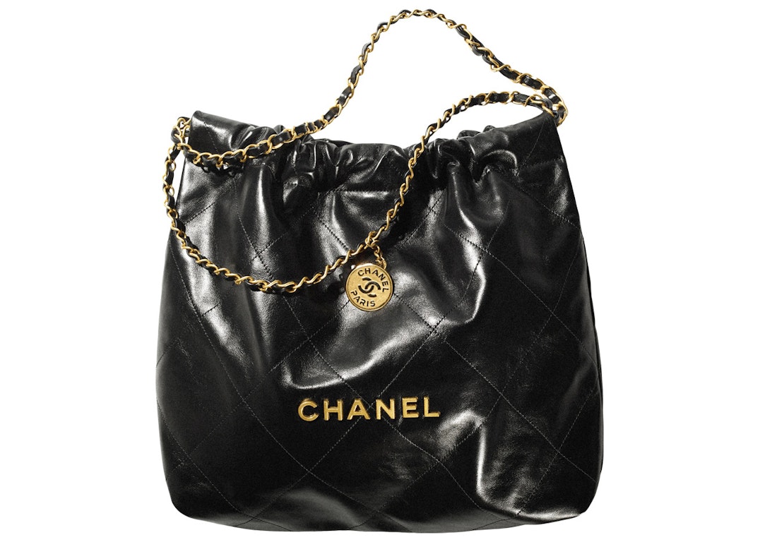 Pre-owned Chanel 22 Handbag 22s Calfskin Black
