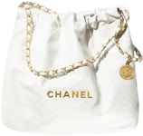 Chanel Camel Gesteppte große Chanel 22 Tasche aus glänzendem Kalbsleder im  Angebot bei 1stDibs