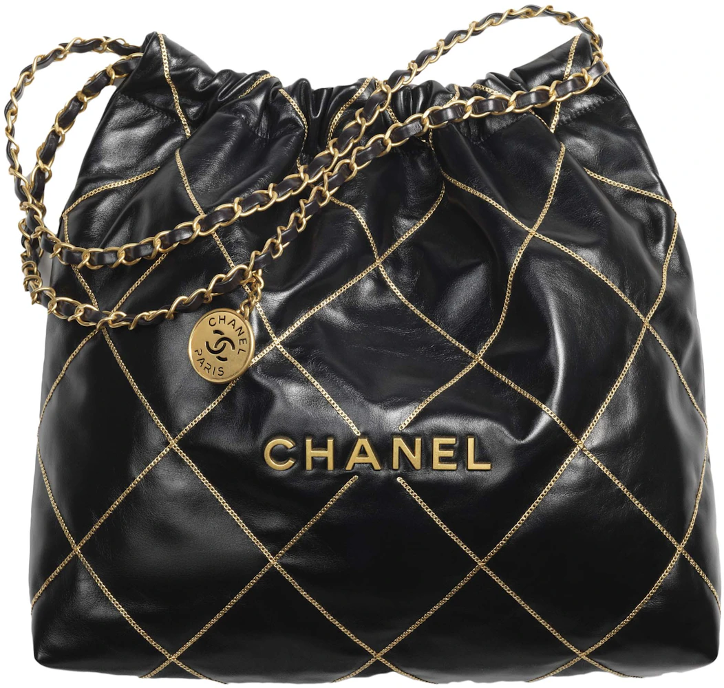 Chanel 22 Handbag 22S Calfskin Purple in Calfskin Leather with Gold-tone -  US