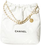 Chanel 22 large handbag, Shiny calfskin & gold-tone metal , black — Fashion  | CHANEL