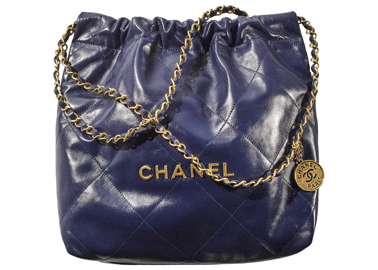 CHANEL Chanel 22 Small Tote Handbag in 22A Grey Calfskin  Dearluxe