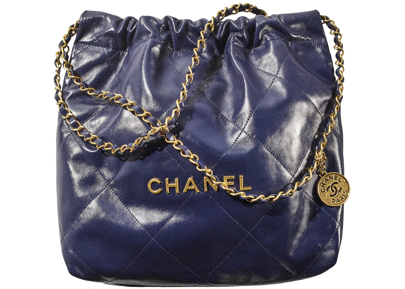 Chanel handbags navy blue Clearance
