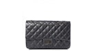 Chanel 2.55 Reissue Flap Quilted Metallic Calfskin Ruthenium-tone 227 Charcoal