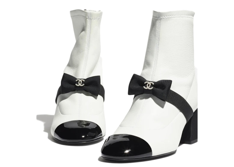 Chanel bow outlet boots