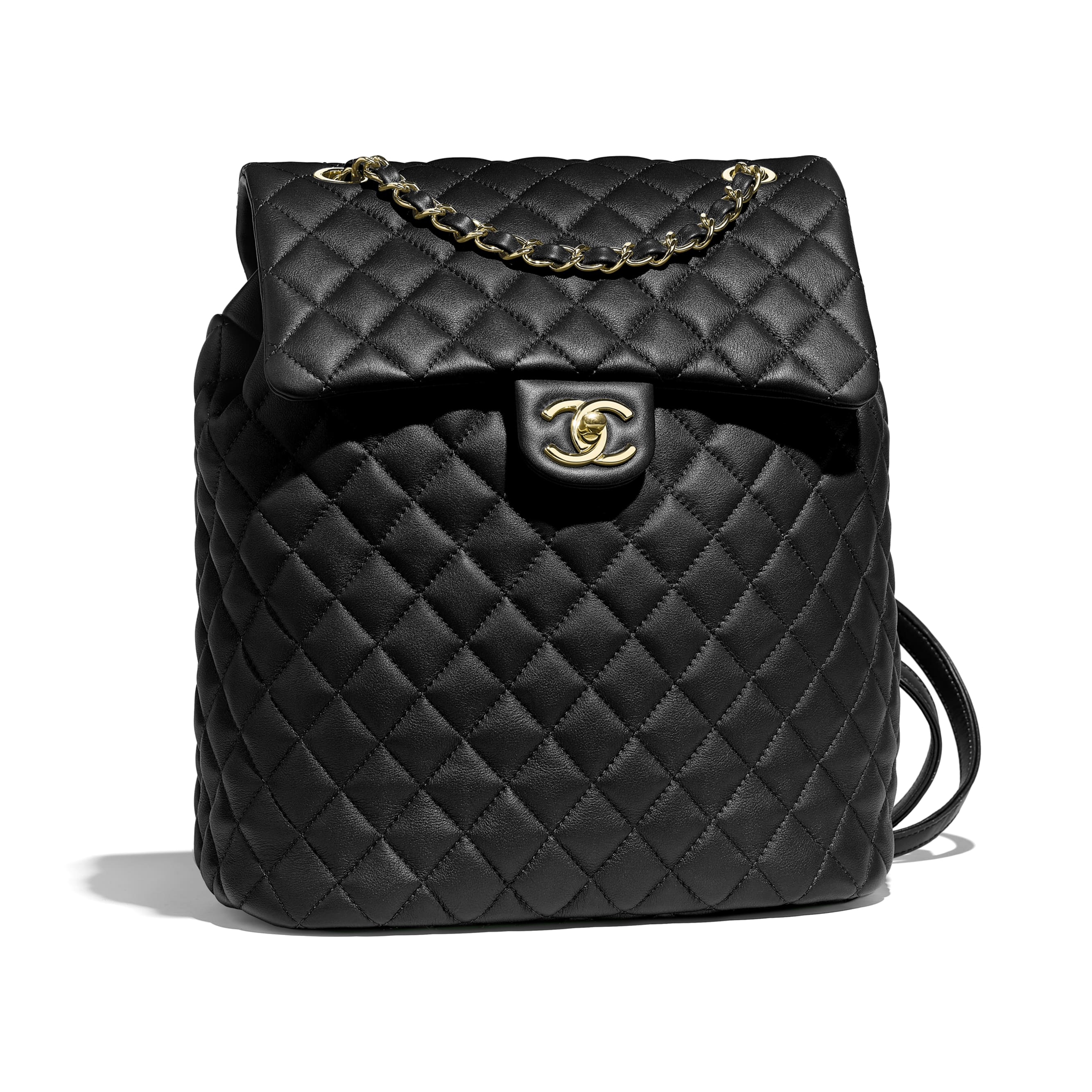 Chanel Gold Sequin and Leather Backpack Bag  Yoogis Closet