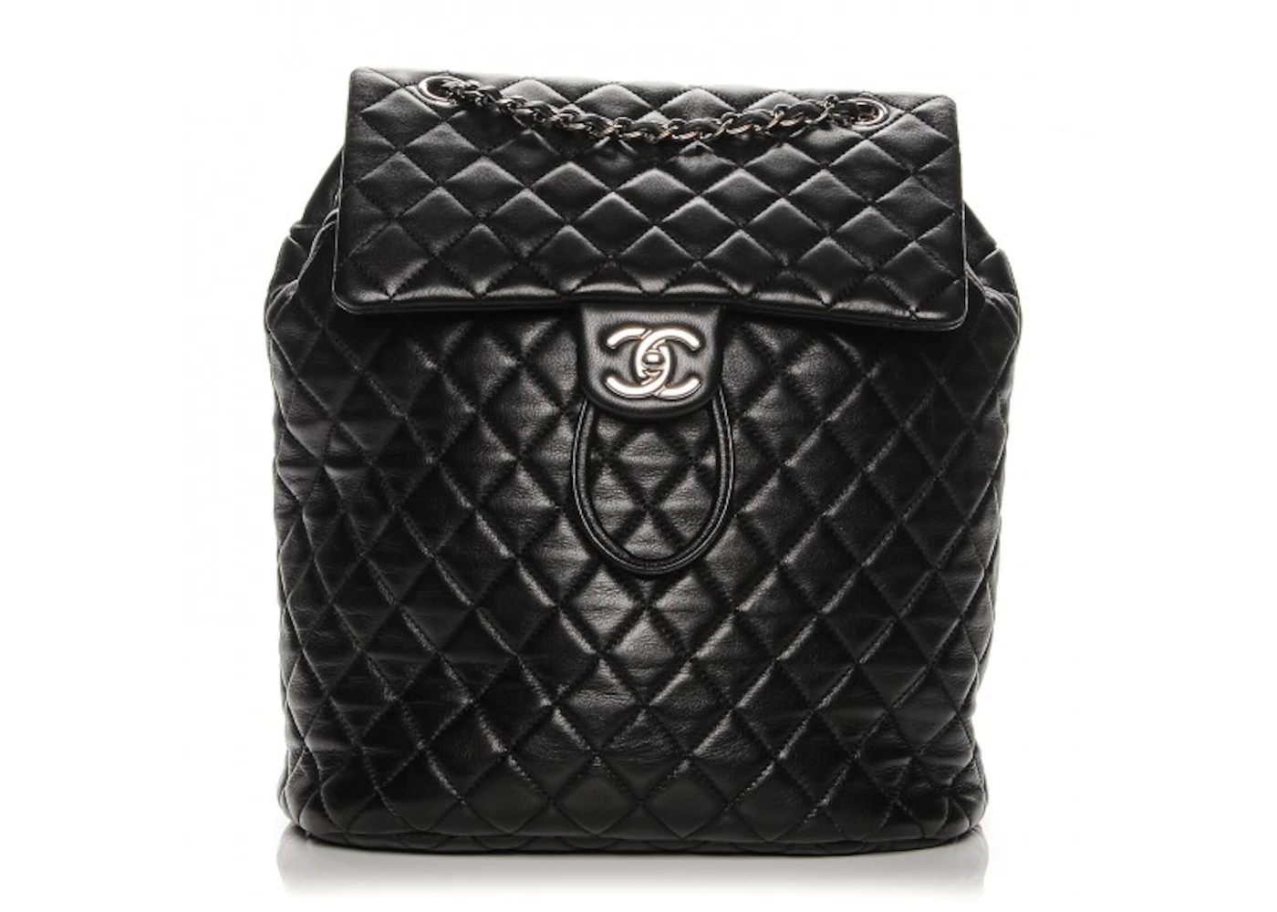 Chanel Urban Spirit Backpack Quilted Lambskin Silver-tone Large - GB