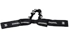 Chanel Bow Tie Hair Scrunchie Black/White