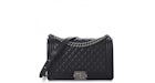 Chanel Boy Flap Quilted Caviar Diamond New Medium Black