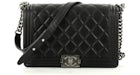 Chanel Boy Flap Quilted Diamond Lambskin New Medium Black